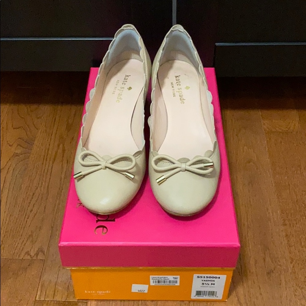 Kate Spade scalloped block heel